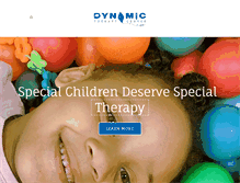 Tablet Screenshot of dynamictherapycenter.com